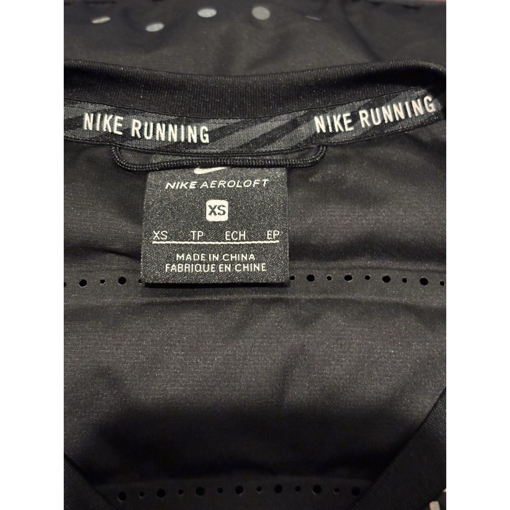 Womens XS Black Nike Run 800 Aeroloft Reflective Vest Sleeveless Stretch Loft - Picture 5 of 11
